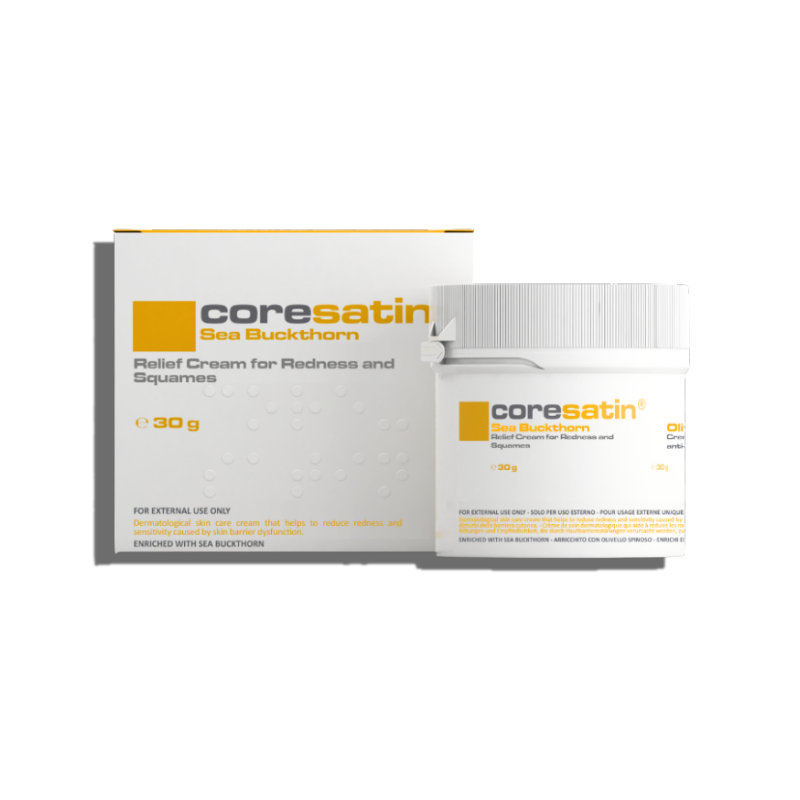 coresatin® Sea Buckthorn Relief Cream for Redness and Squames, 30 g